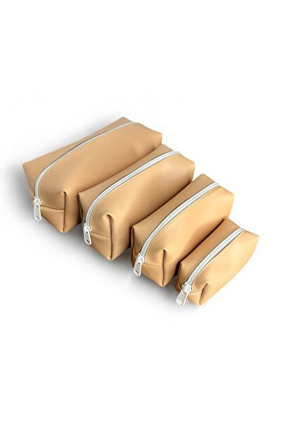 Mevo Skin Colored 4-Piece Matryoshka Makeup Bag