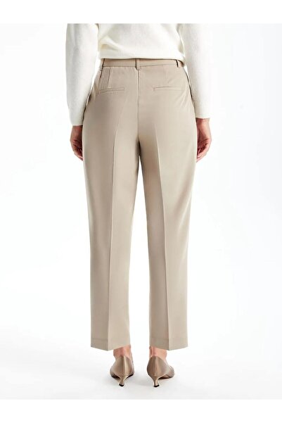 LC Waikiki LCWAIKIKI Classic Bej Loose Fit Kadın Pantolon