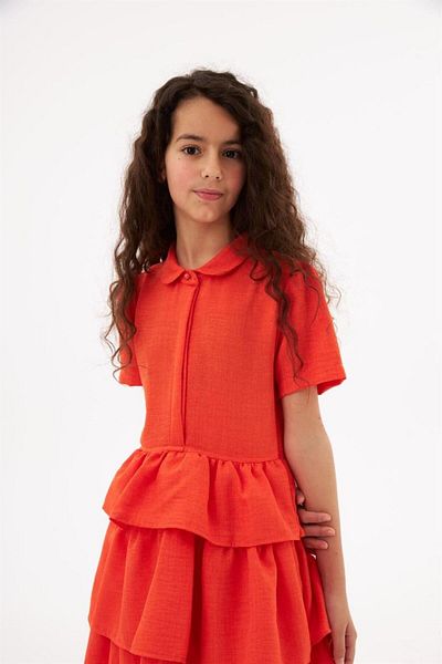 Hilal Akıncı Kids Rochie colorată pentru fete cu fermoar lateral
