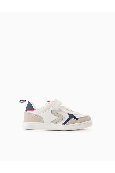 Ziddy Trainers for Baby Boys 'ZY Move', White/Dark Blue