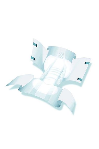 attends Slip Active 8 Large Size Disposable Pads - For Faecal Incontinence, 28 Pieces