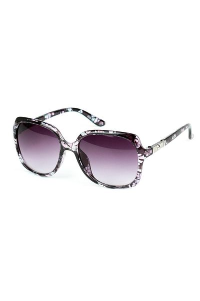 Di Caprio Women's Black Uv400 Protected Oval Model Sunglasses