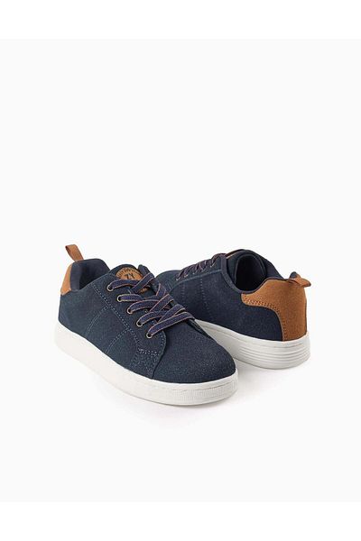 Ziddy Suedine Trainers for Boys 'ZY 1996', Dark Blue