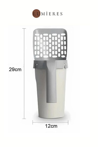 Lumieres Special Series Practical a Quality Sieve Bag with Chamber Poop Bag Gift Cat Litter Cleaning Shovel