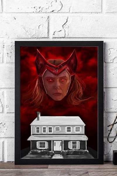 Saturn Pictură înrămată WandaVision - Pictură poster Marvel TV