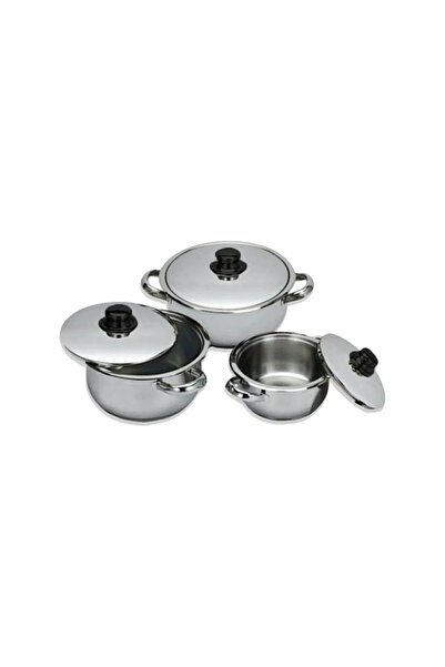 Home TABANSIZ 3 LÜ ÇELİK TENCERE SETİ