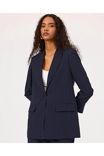 SEÇİL Çizgili Blazer Ceket