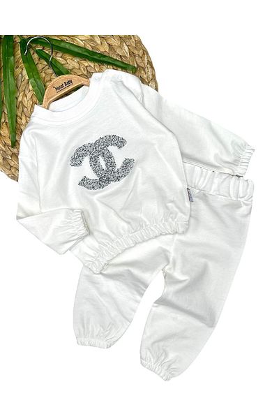 Murat Baby Baby Girl Glitter Cotton 2 Piece Set