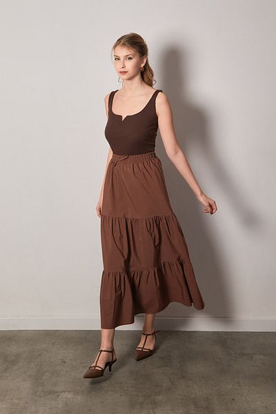 Fulla Moda Пола с волани от плат Terikoton