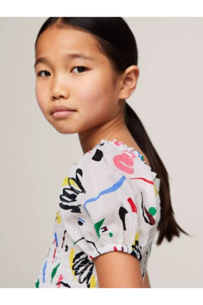 Tommy Hilfiger Abstract Print Smock Dress