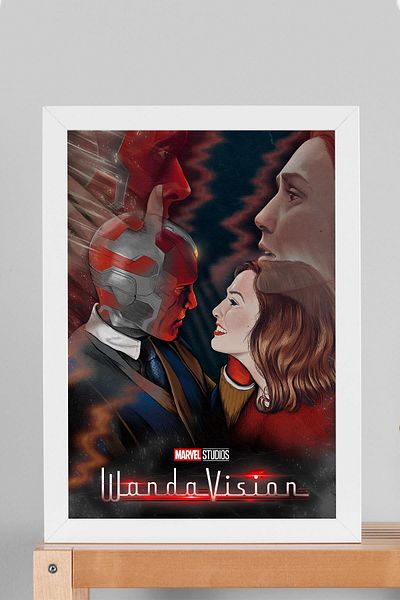Saturn Pictură înrămată WandaVision - Pictură poster Marvel TV