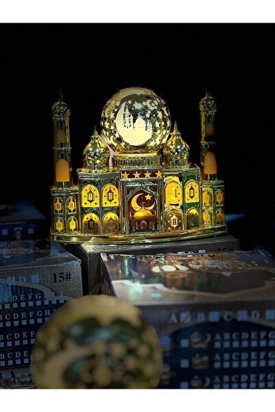 nesever store Ramazan Ayına Özel Camii Motifli Dekoratif Gece Lambası