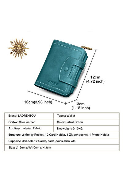 Laorentou Cucinelli Hakiki Deri Italyan Malı Fermuarlı Kadın Cüzdan - Kadın Kartlık