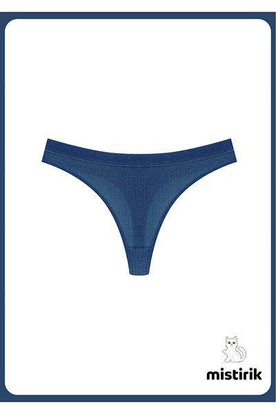 MİSTİRİK Paulo Model Flexible and Soft Corded String Model Αθλητικό εσώρουχο Μπλε χρώμα