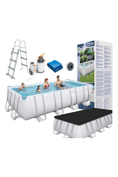 BESTWAY Power Steel Rectangular Pool Set 26-56466