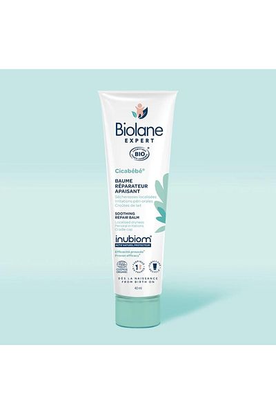 Biolane Organic Cica Bebe Soothing Repair Balm For Baby Skin Dryness's & Surface Irritations | 40Ml