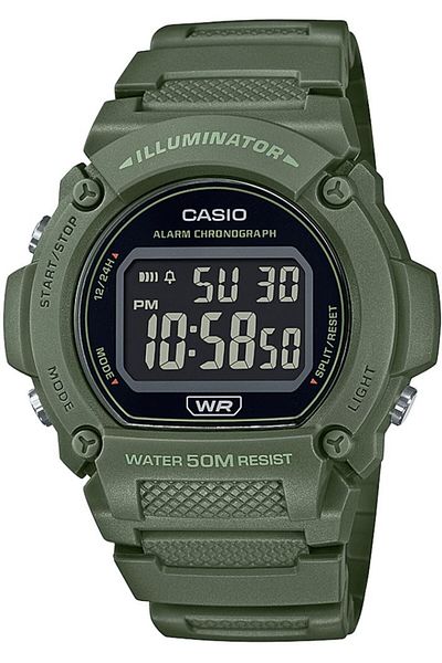 Casio ساعة رجالية رقمية W-219HC-3BVDF