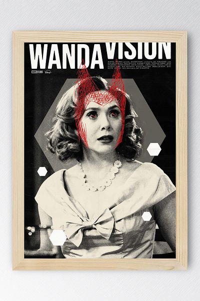 Saturn Wandavision Framed Painting - Marvel Movie Poster Painting