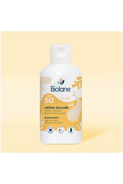 Biolane Baby 0+ Spf50 Sunscreen Cream | Designed For Your Baby's Delicate Skin | 125Ml