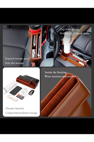 Nettech Scallop Bird in Leather Car - Luxury Brown