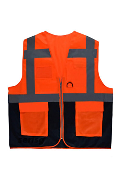 KIG Kocaeli İş Güvenliği سترة تحذيرية بجيبين