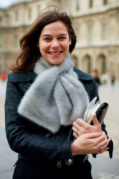 Luminos Butik Gray Plush Neck Collar Scarf - Soft Furry, Fashion and Warm for Cold Weather Accessory Byn01