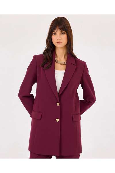 SCL Ceket Yaka Çift Düğmeli Ceket