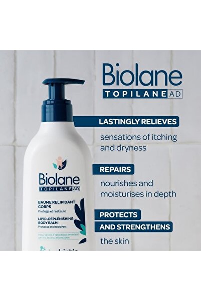 Biolane Topilane Ad Lipid-Replenishing Body Balm | For Protecting Baby's Skin | 350Ml