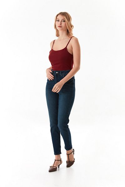 Fulla Moda High Waist Mom Jean
