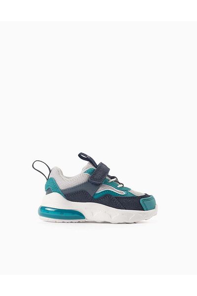Ziddy Light-up Trainers Baby Boys 'ZY Superlight Runner', Blue/Turquoise