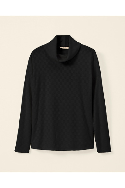 SEÇİL Tam Balıkçı Yaka Desenli Bluz