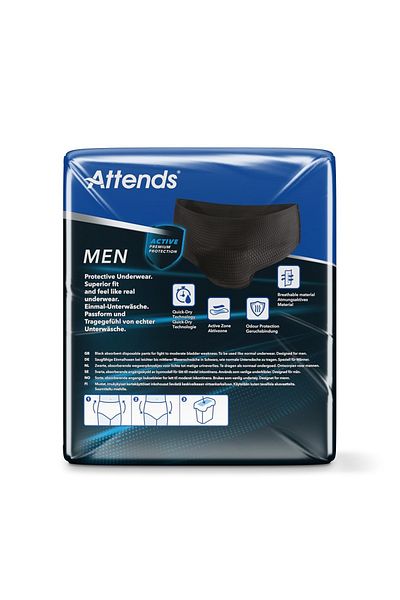 attends Men 3 Protective Underwear Medium Size - 10 Pieces