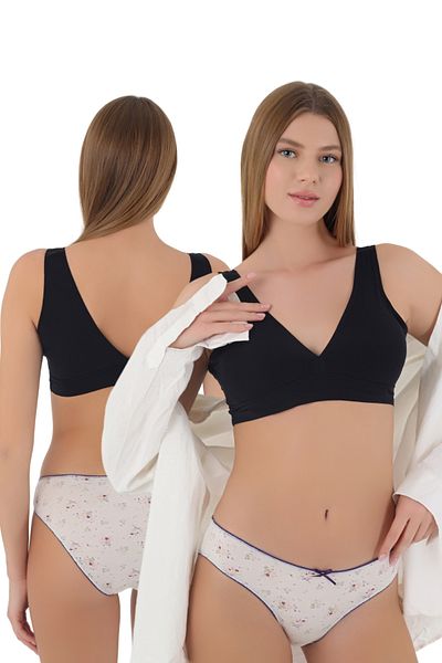 CNT Chiloți din bumbac cu model pentru femei, care oferă eleganță și confort împreună