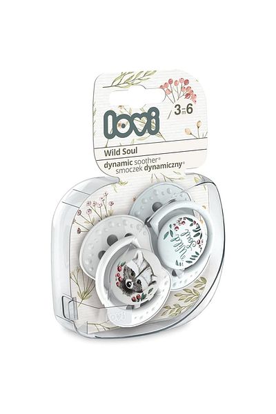 LOVI Wild Soul Dynamic Soother For 3-6 Months Baby With Silicone Nipple - Pack Of 2