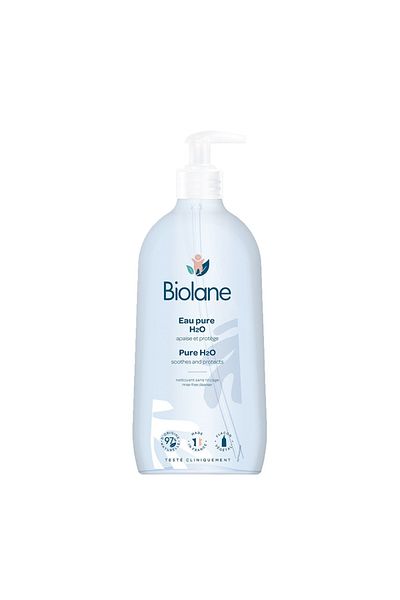 Biolane Pure H2O Cleanser Rinse-Free - For Baby's Face, Body & Diaper Area | 400Ml