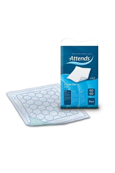 attends Cover Dri 60X60 Plus - Non-Slip Waterproof - 50 Pieces