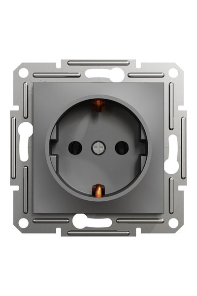 SCHNEIDER آلية المقبس الأرضي Asfora Anthracite