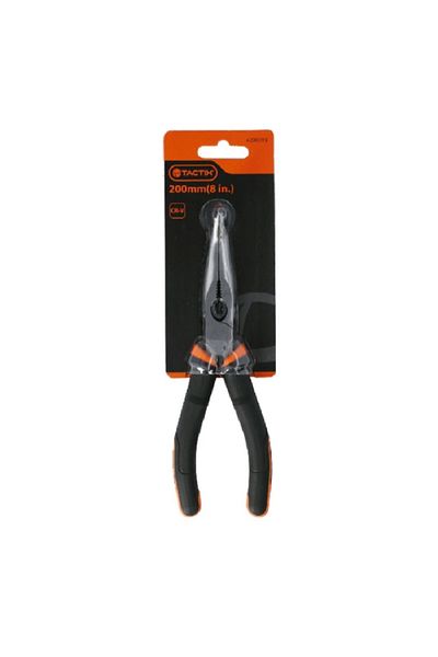 Tactix Chrome-Vanadium Steel Non-Slip Handle Bent Nose Plier 8inch