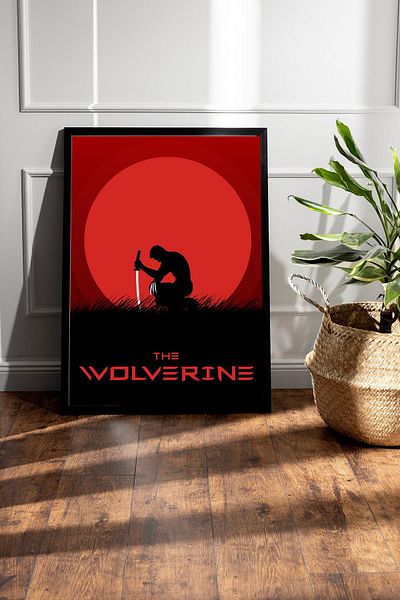 Saturn Pictură înrămate X-Men The Wolverine - Pictură poster film Marvel
