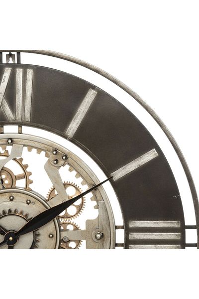 Atmosphera Soul Iron Round Battery Powered Analog Wall Clock