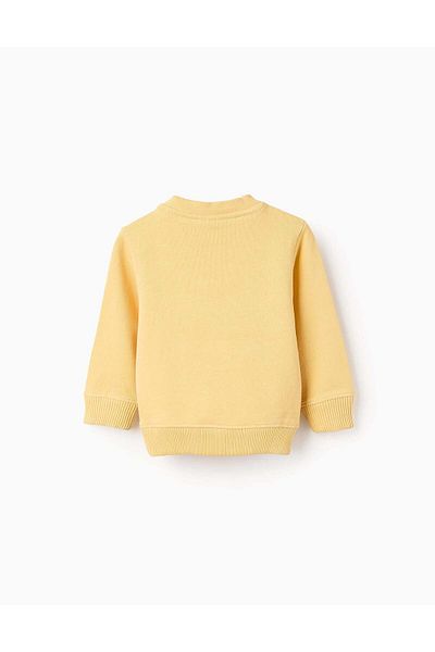 Ziddy Cotton Sweatshirt for Baby Boys 'Inspiration', yellow