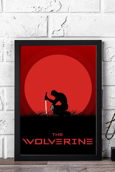 Saturn Pictură înrămate X-Men The Wolverine - Pictură poster film Marvel