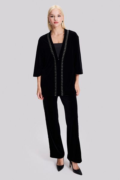 Naramaxx Accessory Detailed Velvet Poncho
