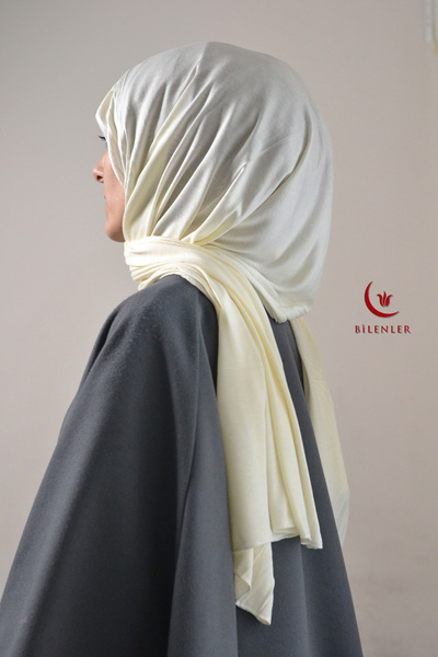 Bilenler Χτενισμένο βαμβακερό σάλι Hijab