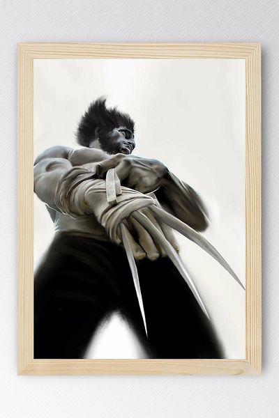 Saturn X-Men The Wolverine Πίνακας με κορνίζα - Πίνακας αφίσας ταινίας Marvel