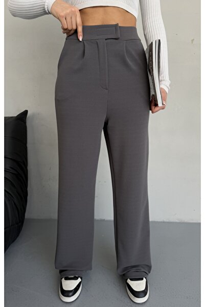 BACK Регульовані штани з еластичним поясом і лайм-зеленими вставками