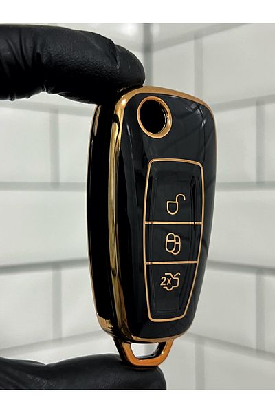 BARKAS ELEKTRONİK Ford Focus Mondeo Transit Connect Transit Custom Galaxy Switchblade Nano Key Case Black