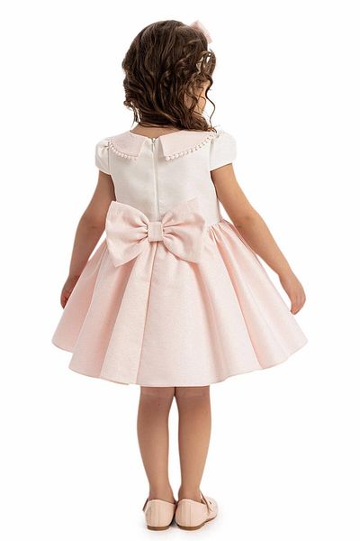 Pamina Baby Girl Stylish Dress 6-24 Months Powder