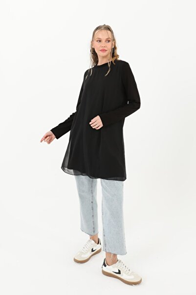 Puane Long Sleeve Combed Outside Chiffon Fabric Underwear