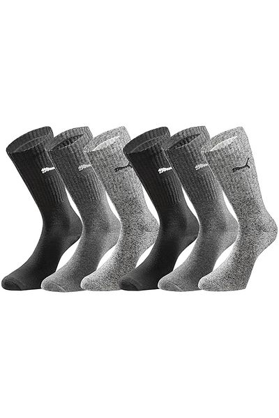 Puma ΚΑΛΤΣΕΣ Puma Crew Socks 6-pack, Πολύχρωμες, Unisex
